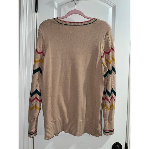 Jessica Simpson Womens Chevron Crewneck Crewneck Sweater - Picture 6 of 6